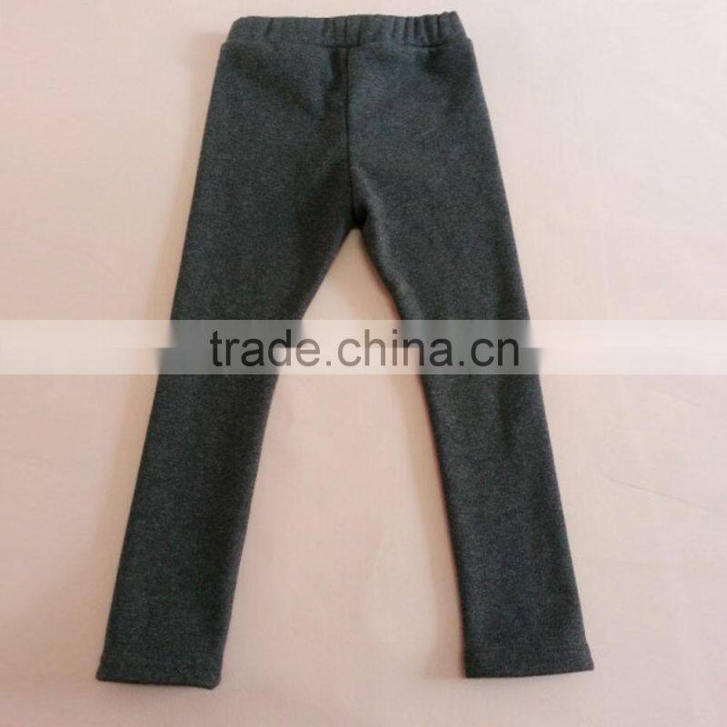 Children Girls Winter Leggings, Children Fashion Winter Pants Plain Pants, Elastic Waist Leggings