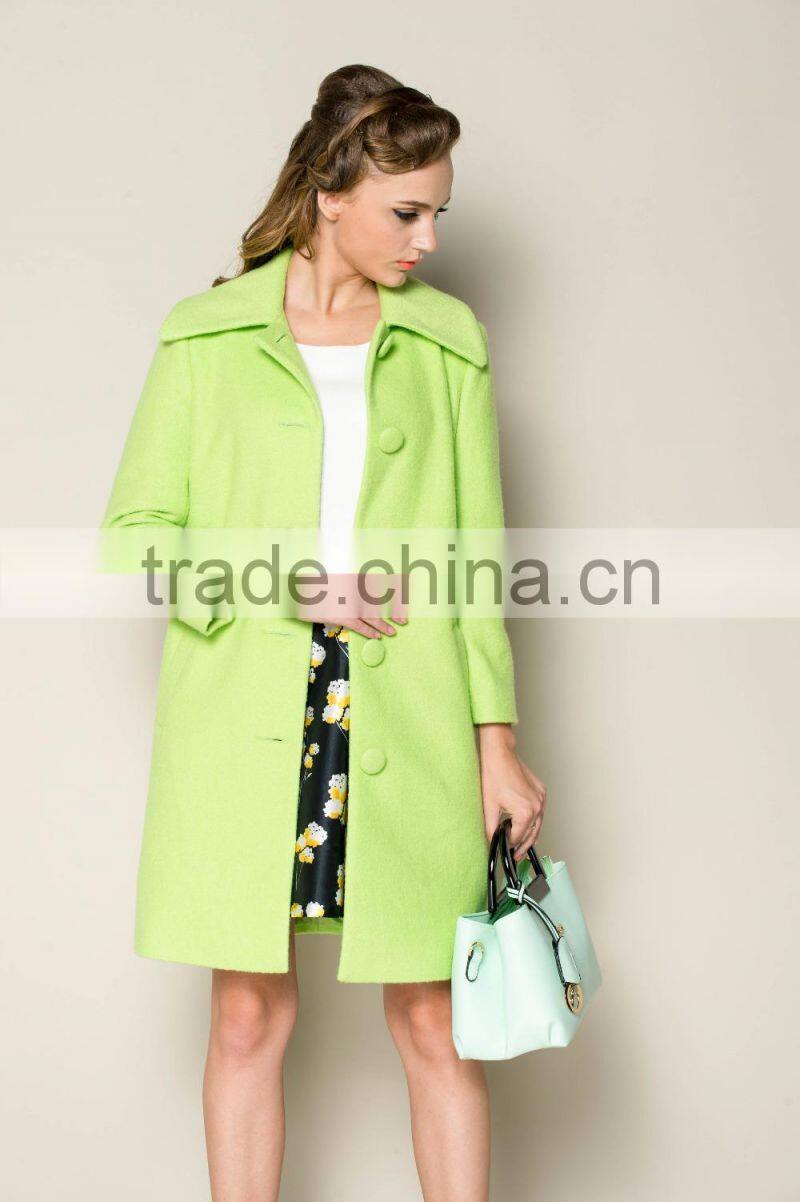 high fashion winter plain luxury elegant women long coat turkey, women model coat