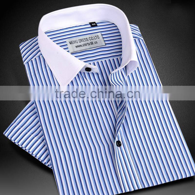 custom men clothes 2017 new fashion men's short sleeve summer dress shirts