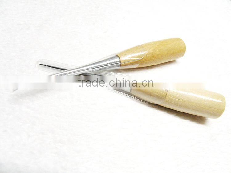 Hot Garment Accessories Wooden Handle Straight Needle Sewing Awl
