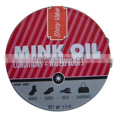 Shiny Value series high quality shoe polish in tin box