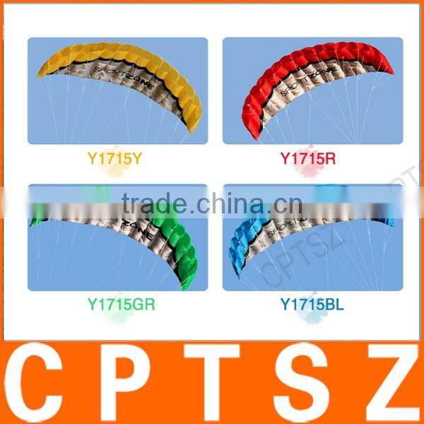 Outdoor Sports 2.5m Power Soft Kite Dual Line Stunt Parafoil Kite with Handle 30m Line