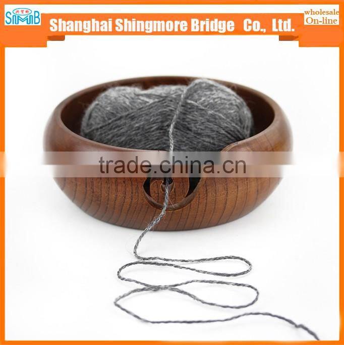china factory direct wholesale yarn bowl hand knitting wooden yarn bowl wooden