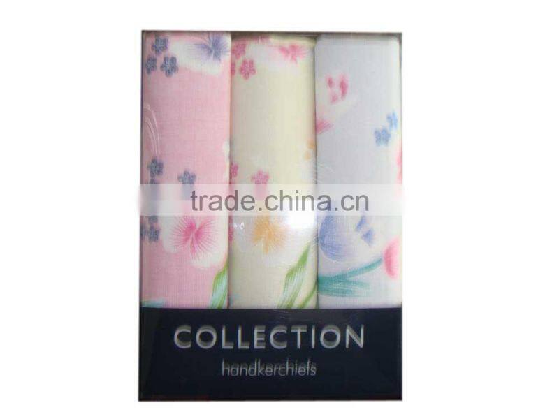 wholesale100% Cotton Printed Gift Box kerchief