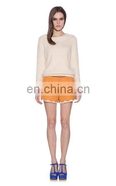 Fashion special irregular design fashion highwaist butterfly waistband short pants
