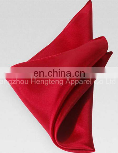 Apple Red 100% Silk Pocket Square 16mm Silk
