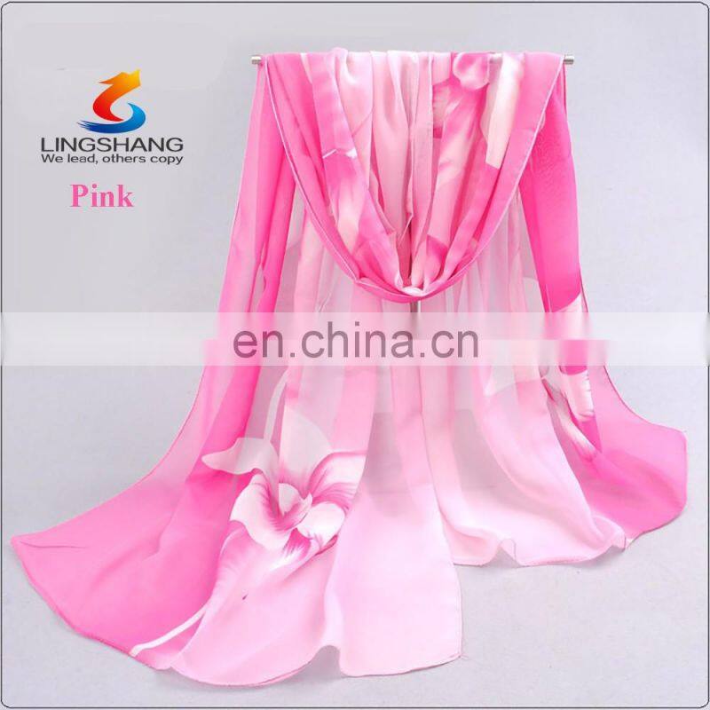 Neew style gardens floral women winter warm pashmina shawl wool shemagh scarf