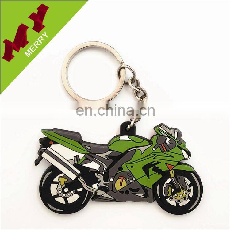 Fast delivery time cheap custom rubber keychain