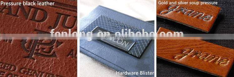 China facroty factory custom printed embossed leather patch