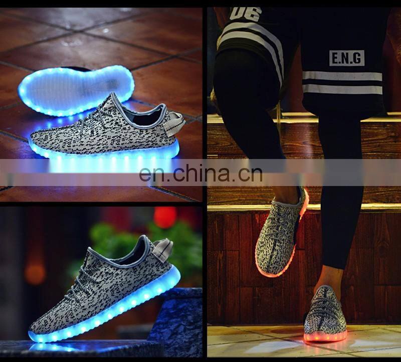 Simulation led shoes, led light up dance shoes, led light running shoes