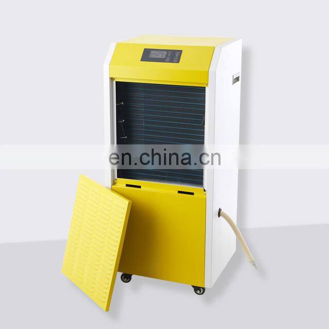 New design water tankless 90L/D R410a portable commercial dehumidifier