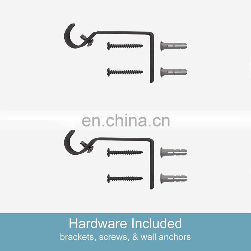 Single/Double Customized Size Grommet Curtain Rods window curtain rods for window curtains