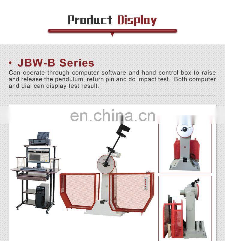JBW-B Series Computer Control Semi-automatic Charpy Impact Testing Machine