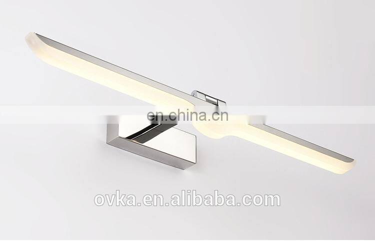 Modern simple bathroom LED mirror light for makeup mirror
