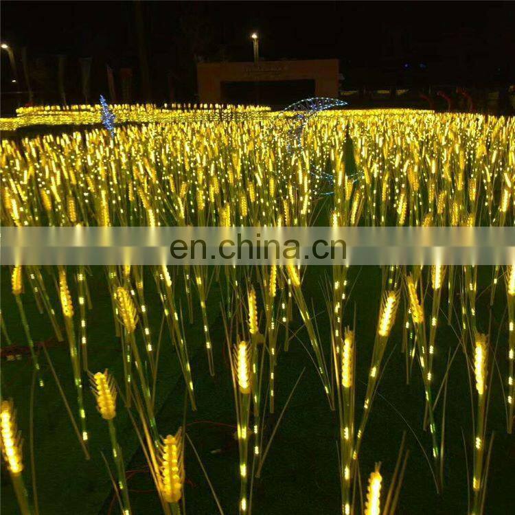 Hot Led Wheat light Outdoor Decorative Garden Lights simulation luminescence Wheat light ABS hair rod copper wire Wheat light