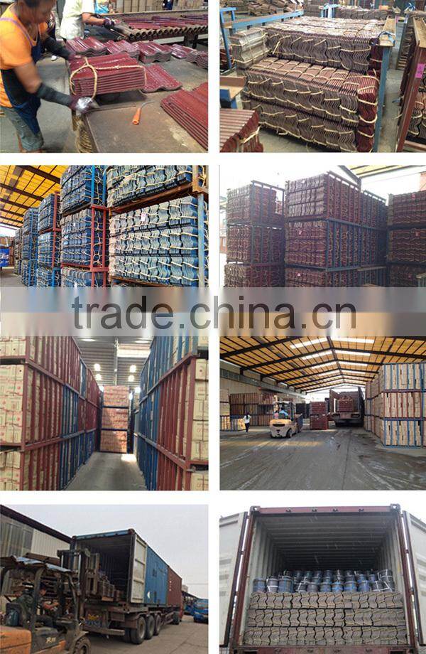 Clay Roof Tiles Making Machines From Jiangxi Bolai Product Roof Tiles with Freestyle Dark Red Color
