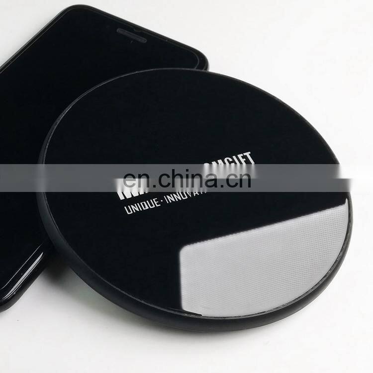 10W Fast Charging Charger Promotional Qi Wireless Charger with Customized Glowing logo