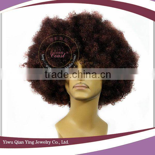 cheap green synthetic big afro party wigs