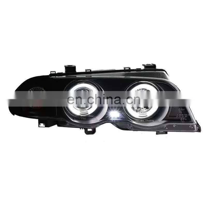 Angel eyes Tuning Head lamp For E46 318i 323i 320i 325i 330i 4 doors Angel Eyes 1998-2002