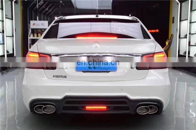 Perfect fitment Plastic material WD style body kit for Mercedes Benz E class w212 front bumper rear bumper and side skirts