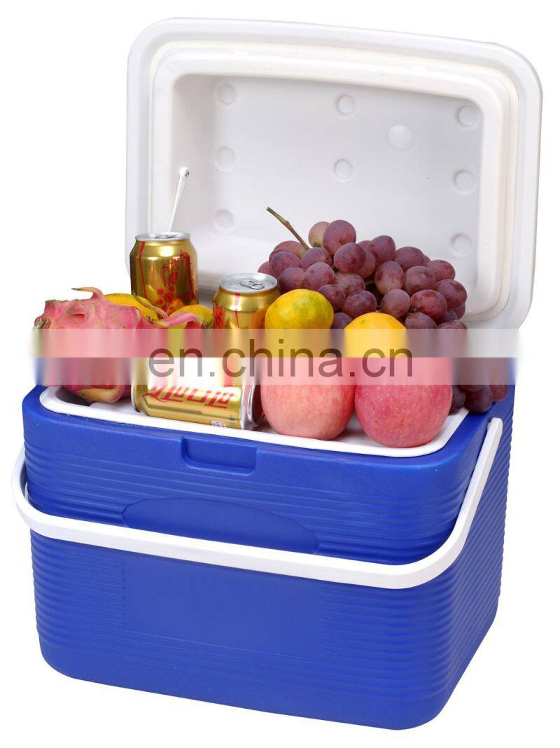 The new product surface like rattan wave effect plastic ice cooler box outdoor cooling box sets for camping and food trasportio