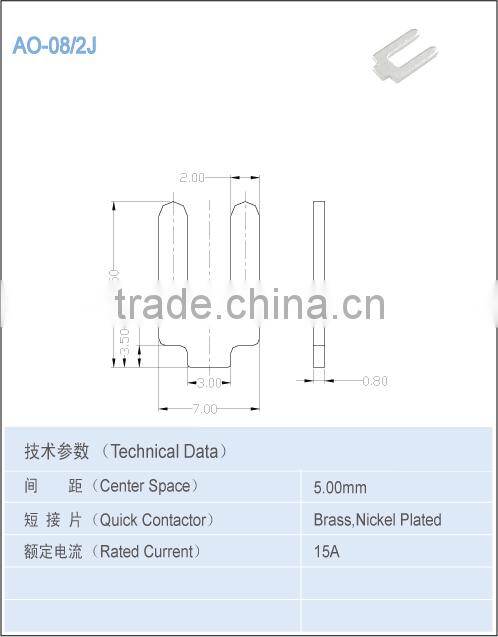 pitch 5.00mmTerminal accessory brass terminal