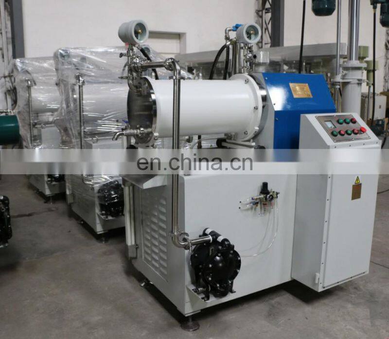 China good supplier 30L capacity ink grinding machine disc type horizontal sand mill factory