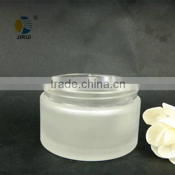 Clear Cream Glass Bottles