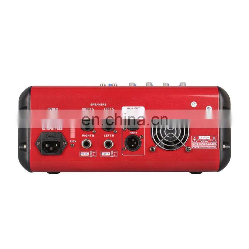 4 Channel Professional Mixing Amplifier Amp Powered Mixer Power Audio PMR406