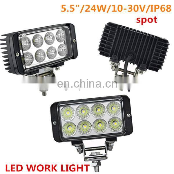 24W DC10-30V car led work light led driving light Auto car parts