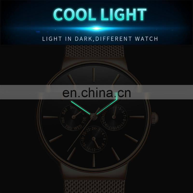 Top Brand LIGE Watches Men Super Slim Mesh Stainless Steel Luxury Casual Quartz Clock Ladies Wristwatch Relogio Feminino