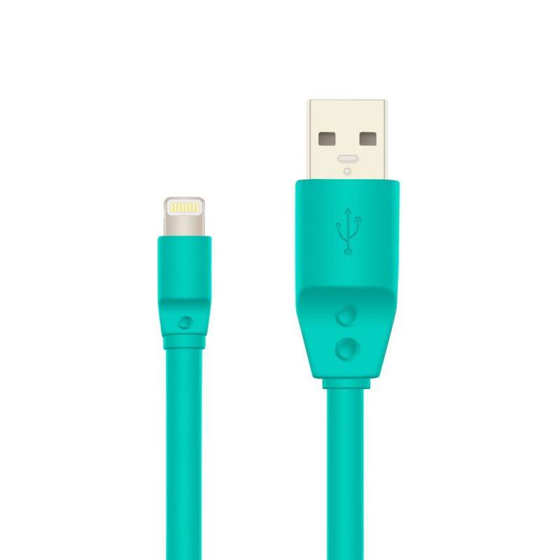 Tangle free 3ft flat MFI USB cable for iphone 8