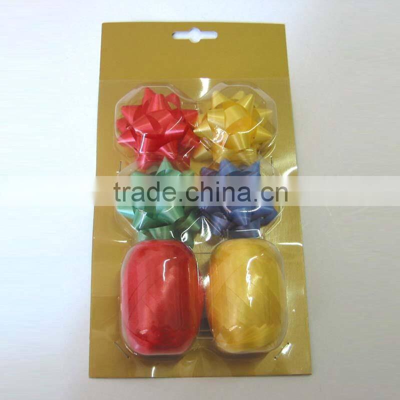 Glitter Star Bow with Glitter Lace Edges, Gift Bow for Gift Decoration