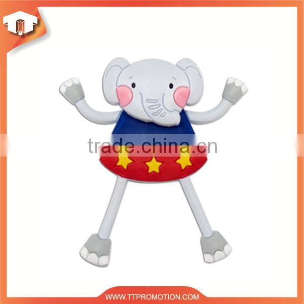 Eco-friendly soft pvc half fridge magnet animal with low price