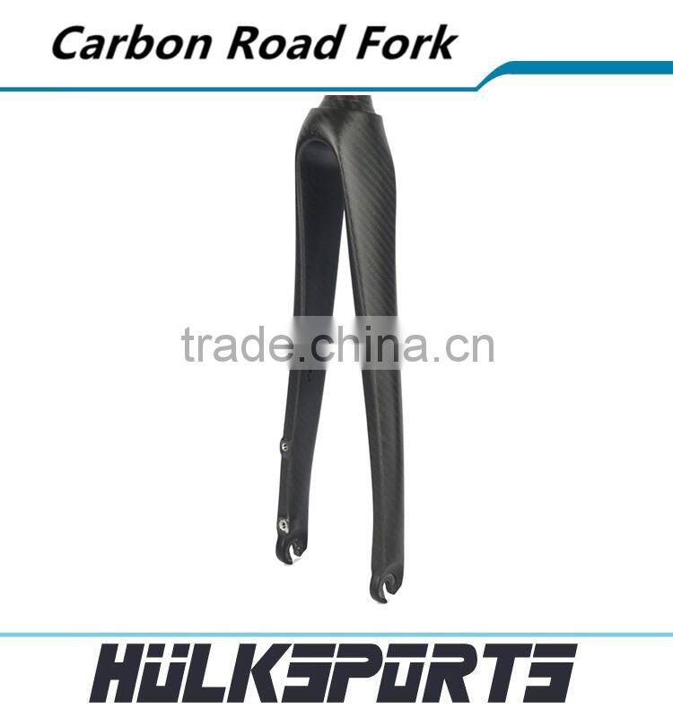 High-end road bike carbon front fork 3k/ud bicycle disc-brake fork 370mm carbon road fork