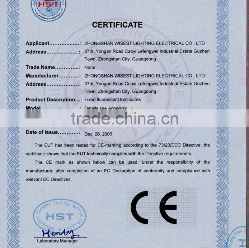 T8 2x20w 2x30w 2x40w CE fluorescent lamp holder with cover