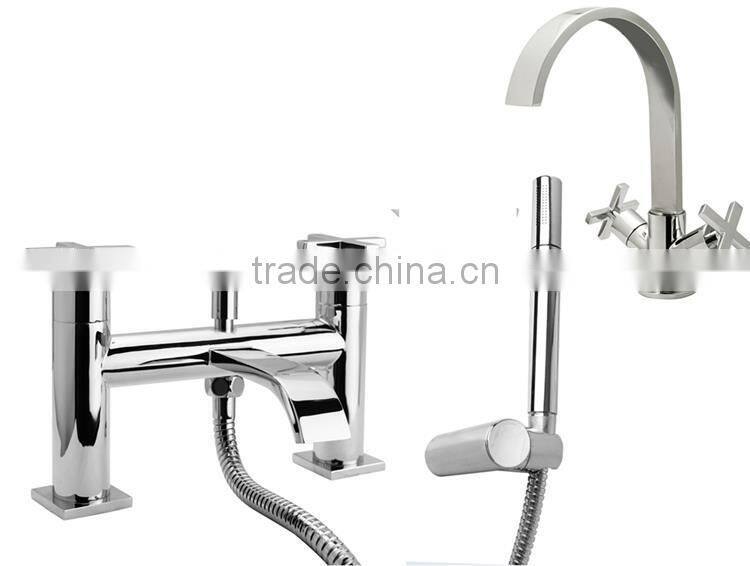 Chrome Bathroom Basin Mixer Tap Bath Filler Shower Tap
