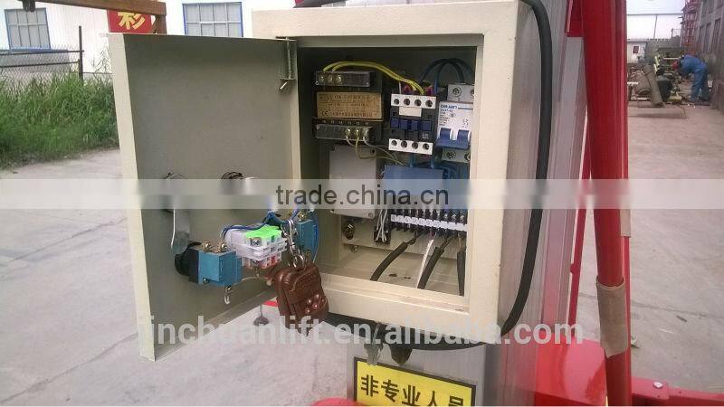 hydraulic aluminum alloy lifting platform electrical ladder