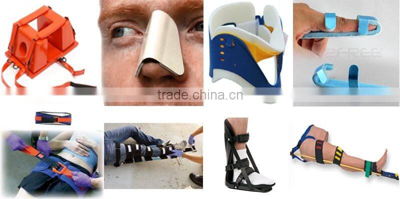 How to roll out stretcher shin splints for first aid