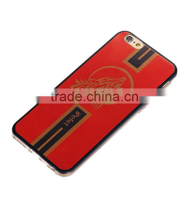 Factory Price Colorful Printing Clear Bumper TPU Back Phone Case Cover For iPhone 6/s