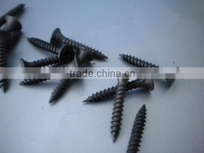 black and grey phosphated Drywall Screw with bugle head