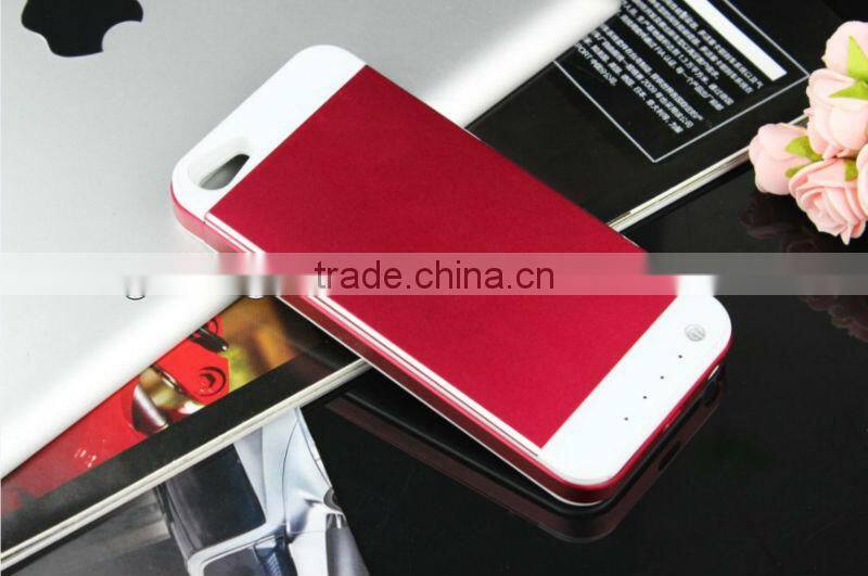 3500mAh Emergency Aluminum Backup Battery Case for IPhone5,For IPhone5 Power Case