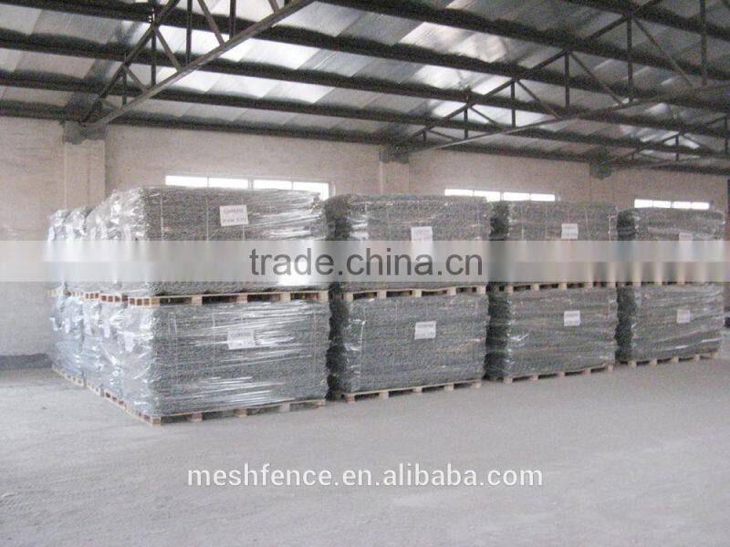 2*1*1m galvanized & pvc coated gabion box/basket/wire mesh for sale/China Alibaba Supplier/ISO 9001