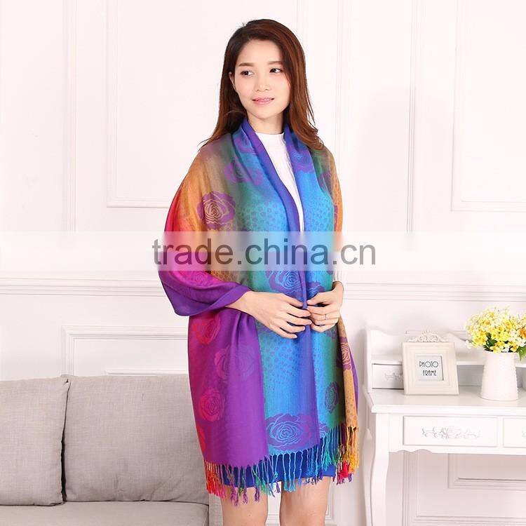 Jacquard Women Muslim Hijab Shawl