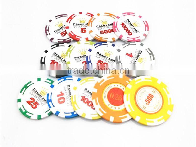 plastic poker chips