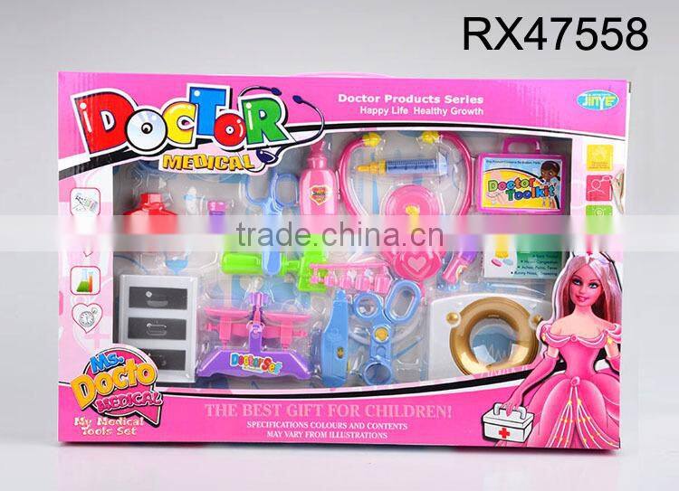 Funny kids doctor set play house toy medical kit toy