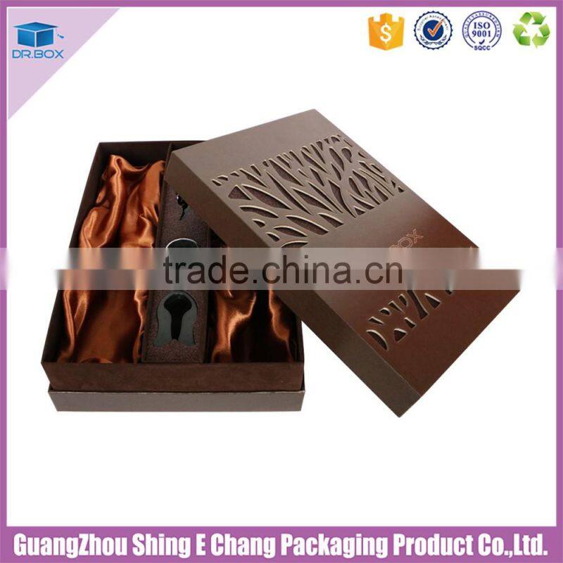 Customized wholesale elegant hand made unfinished wooden wine box