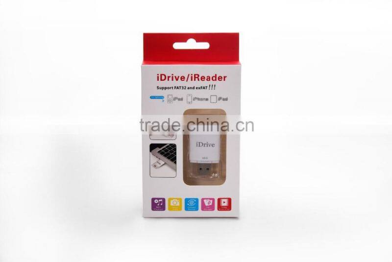 New 8GB 16GB 32GB 64GB USB Flash Drive U Disk OTG Memory Stick For iPhone, and Android