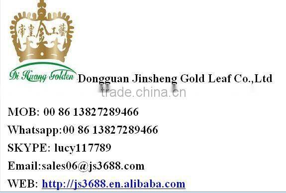 factory italian booklet gold foil imitation gold foil in booklet