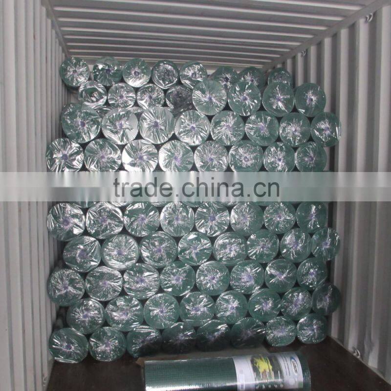Hebei Shuolong supply 0.9mx30m 19 Gauge Green PVC coated welded wire mesh roll for UK Supermarket